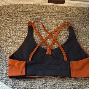 Tera Kaia high cut orange sports bra
